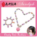 Belle fait à la main Bubblegum Boutique Sugar Bracelet Collier Kid Enfant Bijoux Set